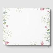 エレガント春フローラ写真葬儀 ゲストブック (裏面)