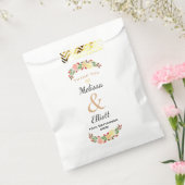 エレガント春フローラ水彩リース縁ど フェイバーバッグ (封をした状態)