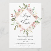 エレガント春フローラ赤面パイ結婚ニーズ セーブザデート (正面)