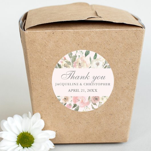 エレガント春フローラ赤面パイ結婚ニーズ ラウンドシール