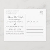 エレガント春フローラ赤面パイ結婚ニーズ 案内ポストカード (裏面)