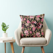 エレガント春フローラ金ゴールドパターン クッション (椅子)