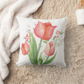 エレガント春フローラ クッション (ブランケット)