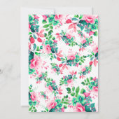 エレガント春水彩フローラ90誕生日 招待状 (裏面)