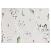 エレガント春水色フローラ ラージペーパーバッグ (裏面)