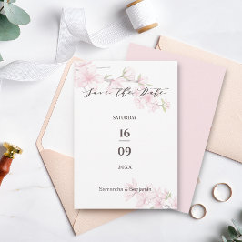 エレガント春結婚花 セーブザデート