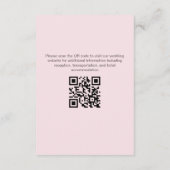 エレガント春結婚詳細 エンクロージャーカード (裏面)