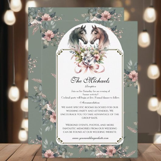 エレガント春結婚馬 エンクロージャーカード