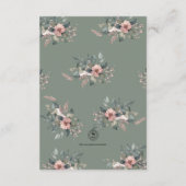 エレガント春結婚馬 エンクロージャーカード (裏面)