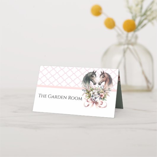 エレガント春結婚馬 プレイスカード (正面)