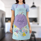 エレガント春花模様バイブルパーソナライズされた節 エプロン