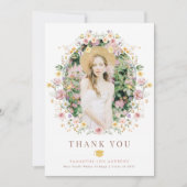 エレガント春野草園卒業写真 サンキューカード (正面)