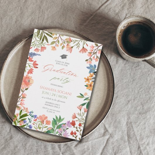 エレガント春野草園卒業 招待状