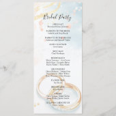 エレガント春金ゴールドリング結婚 プログラム (裏面)