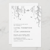 エレガント春 招待状 (正面/裏面)