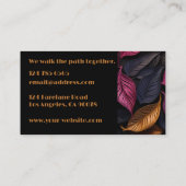 エレガント暗離れデザイン 名刺 (裏面)