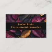 エレガント暗離れデザイン 名刺 (正面)