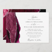 エレガント書の書結婚は 招待状 (正面/裏面)