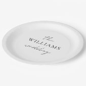 エレガント書の書結婚跡 ペーパープレート (アングル)