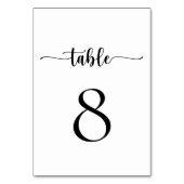 エレガント書クラシック結婚 テーブルナンバー (正面)