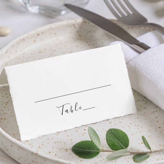 エレガント書クラシック結婚 プレイスカード