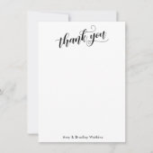 エレガント書シンプル書 サンキューカード (正面)