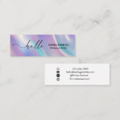 エレガント書ミニマル道 スキニー名刺 (正面/裏面)