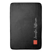 エレガント書モダンき手書き バスマット (正面縦)