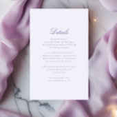 エレガント書モダン結婚の詳細 エンクロージャーカード