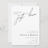 エレガント書モダンQRコード詳細結婚 招待状 (正面)