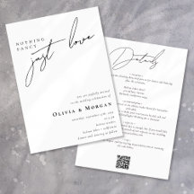 エレガント書モダンQRコード詳細結婚