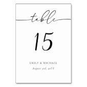 エレガント書名結婚一覧 テーブルナンバー (正面)