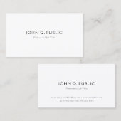 エレガント書型モダンデザイン 名刺 (正面/裏面)