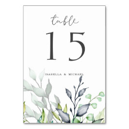 エレガント書植物学結婚書 テーブルナンバー