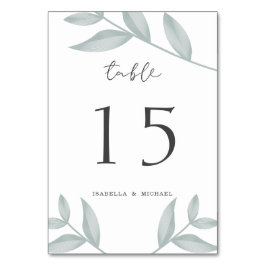 エレガント書植物学結婚書 テーブルナンバー