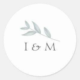 エレガント書植物学結婚書 ラウンドシール