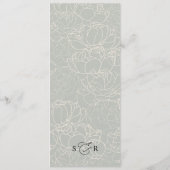 エレガント書素朴道Sage Green結婚's メニュー (裏面)