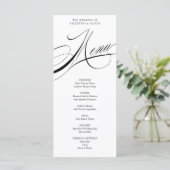 エレガント書結婚の名刺 プログラム (スタンド正面)