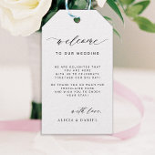 エレガント書結婚の歓迎バッグ ギフトタグ