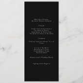 エレガント書結婚の結婚書 プログラム (裏面)