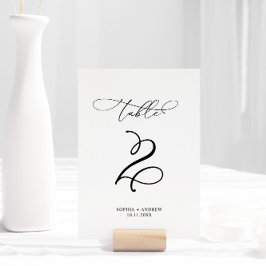 エレガント書結婚の表番号2 招待状