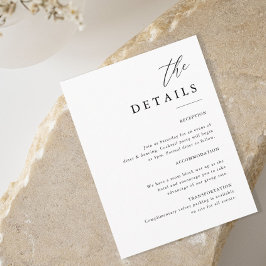 エレガント書結婚の詳細 エンクロージャーカード