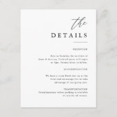 エレガント書結婚の詳細 エンクロージャーカード (正面)