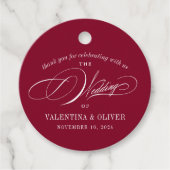 エレガント書結婚の フェイバータグ (正面)