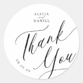 エレガント書結婚は感謝してい君の好み ラウンドシール (正面)