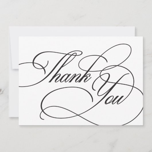 エレガント書結婚サンキューカード サンキューカード (正面)