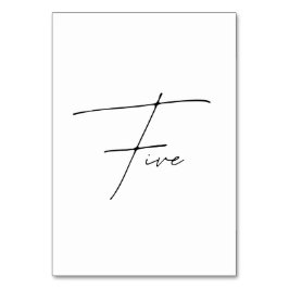 エレガント書結婚表5表番号 テーブルナンバー