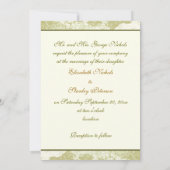 エレガント書記秋の結婚式 招待状 (裏面)