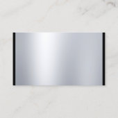 エレガント書跡モダン銀優美 名刺 (裏面)