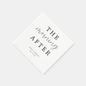 エレガント書道のブ結婚ランチ後 スタンダードカクテルナプキン (角)